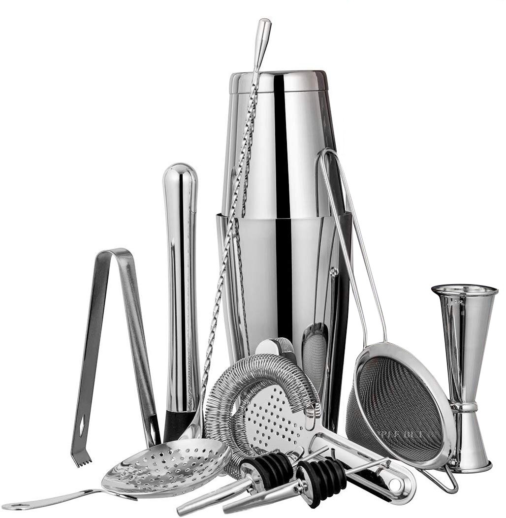 Sét 11 Dụng Cụ Pha Chế Cao Cấp Inox #304 [ Nhiều Màu Sắc ] [ HÀNG LOẠI 1 ]