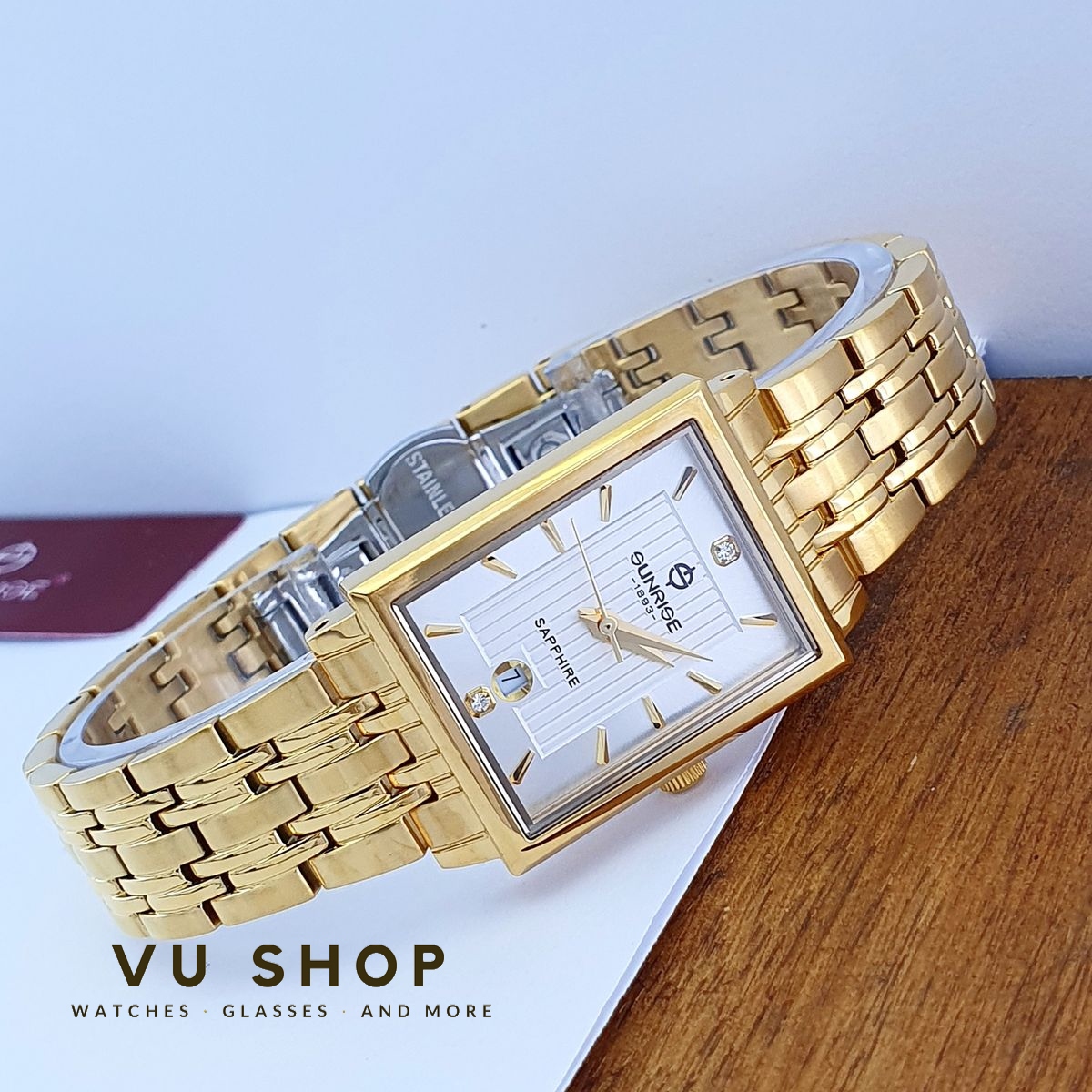 Đồng hồ nữ Sunrise 2190SA Kính Sapphire Chính hãng
