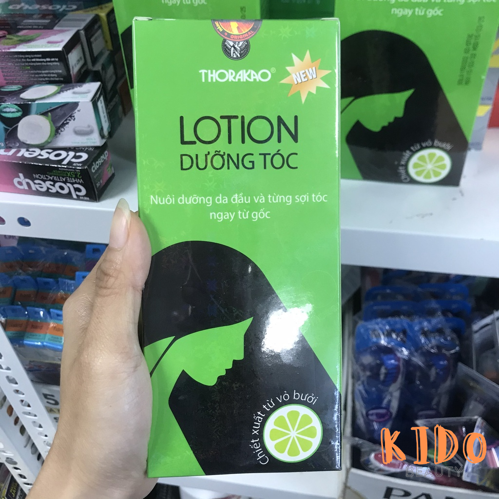 Lotion dưỡng tóc tinh dầu bưởi kích thích mọc tóc Thorakao 120ml