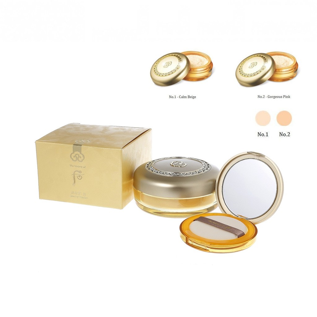 Phấn phủ dạng bột kiềm dầu Whoo Jewelry Powder.
