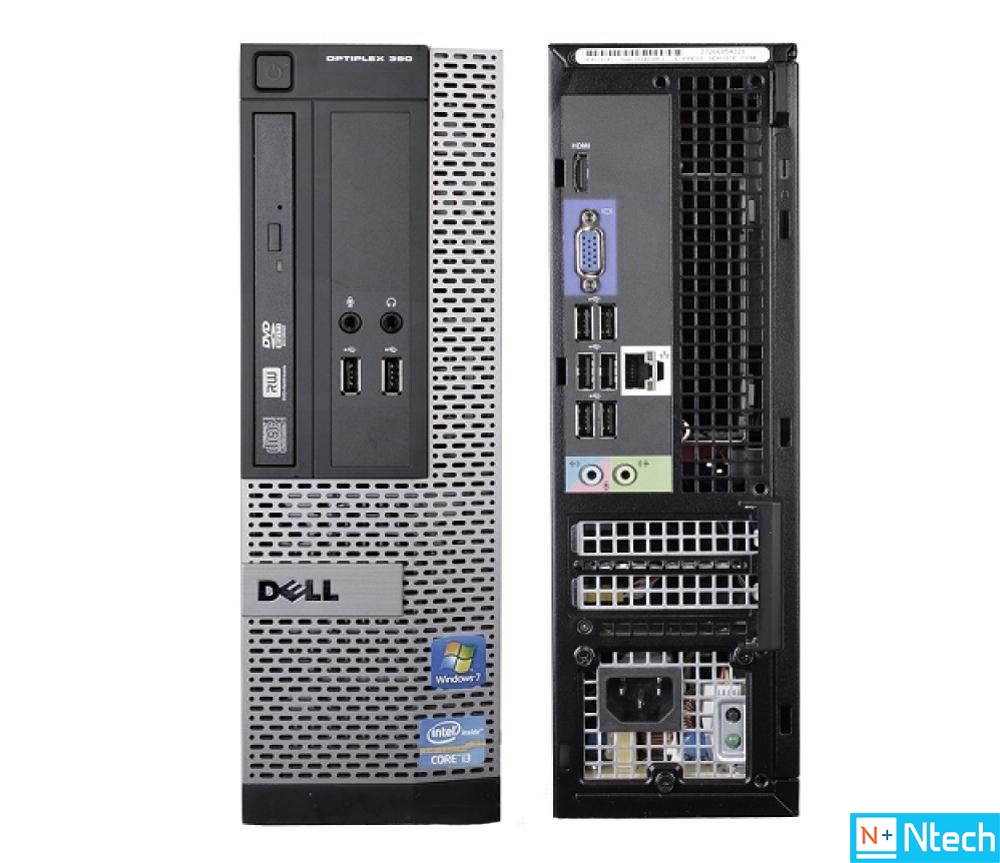 Máy tính Dell Optiplex 390 DT intel core i3 2100 ram 4g ssd 120g vga hd cho văn phòng sinh viên học sinh giá tốt