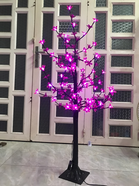 cây hoa đào có đèn led 1m2