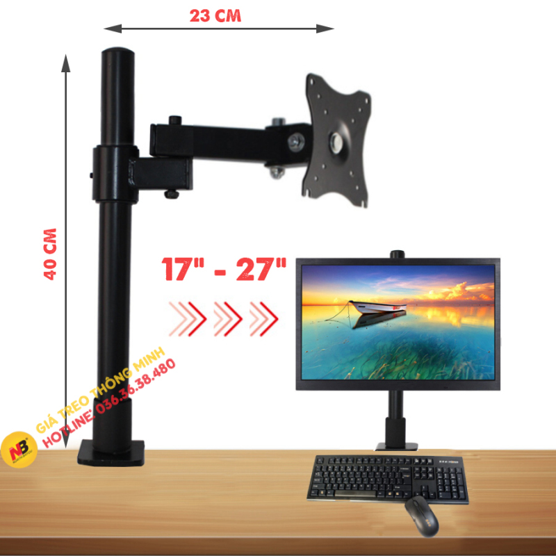 Bảng giá Giá treo màn hình đa năng XL03 - Lắp đặt 17 - 27 inch - Xoay 360 độ Phong Vũ
