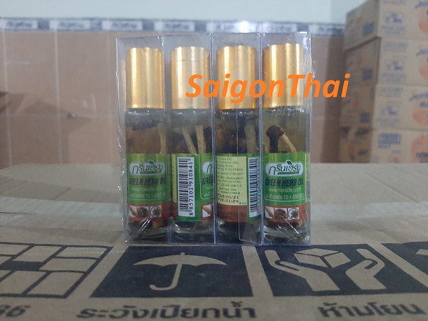 Chai dầu lăn Thảo Dược Thái Lan 8ml