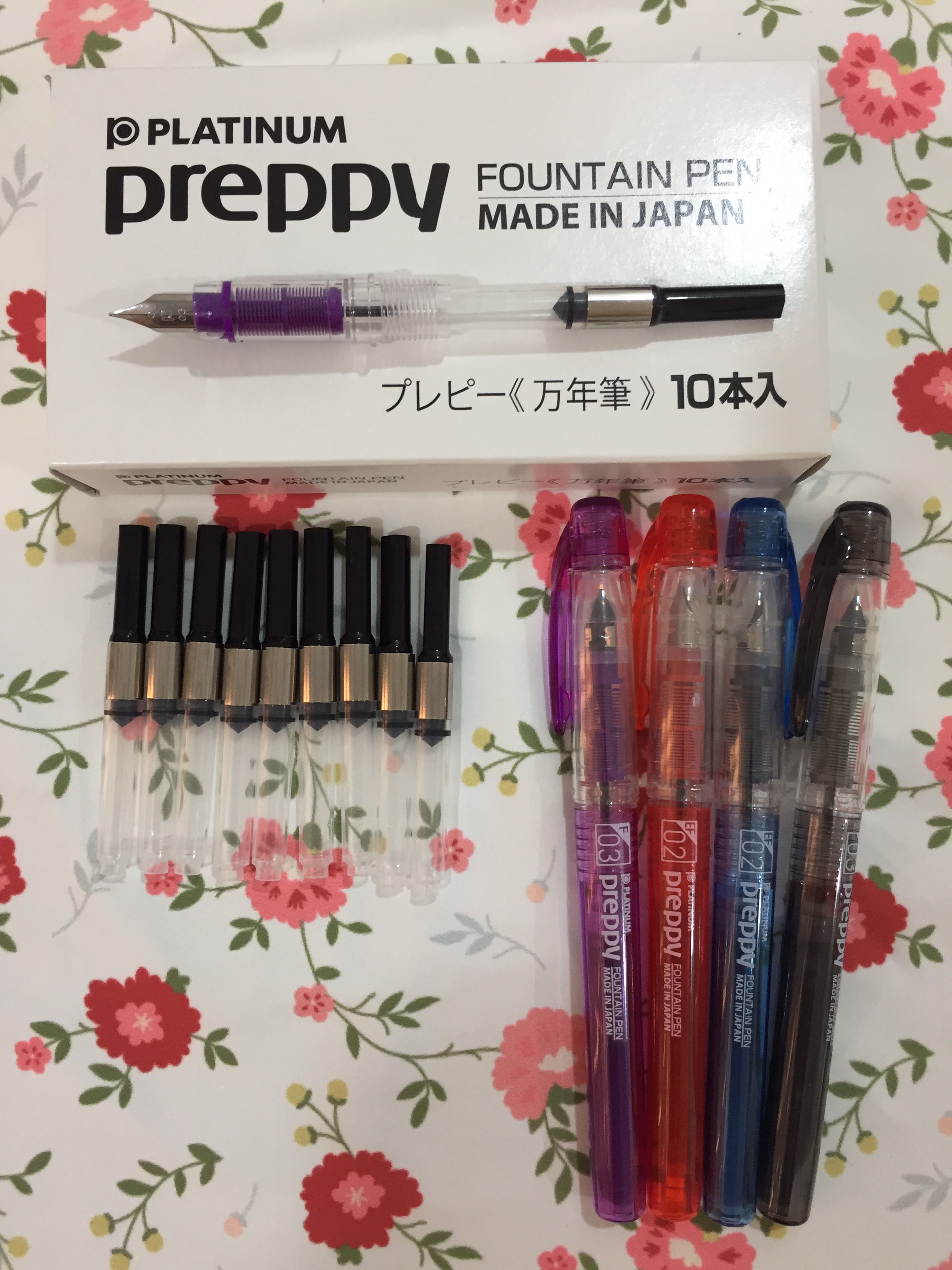 "combo 1 bút máy preppy nhật bản f02 + 1 bơm mực "