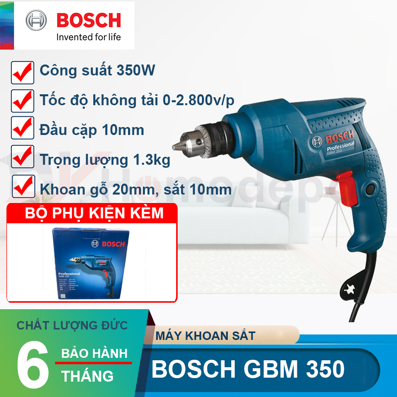 Máy khoan xay Bosch GBM 350