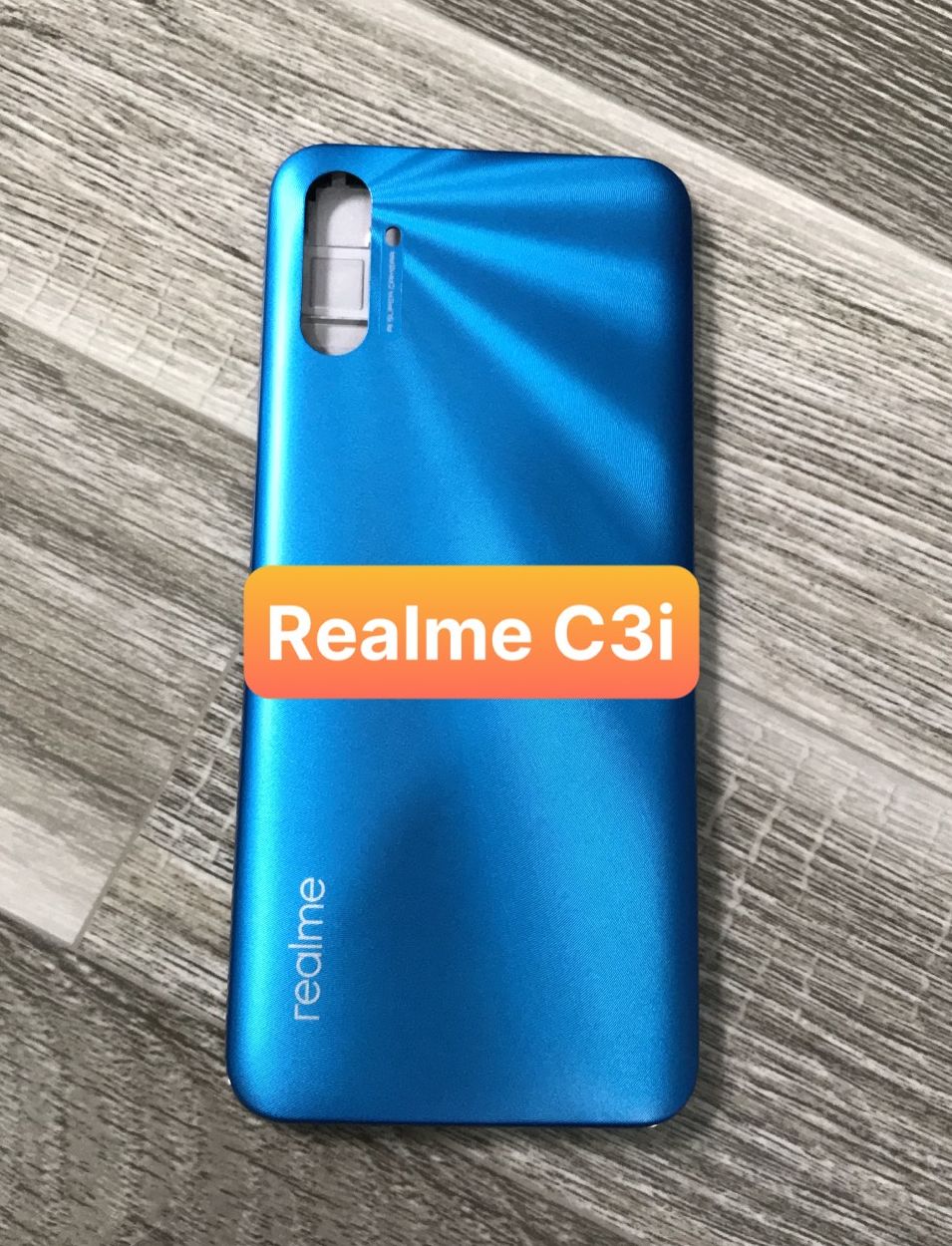 BỘ VỎ REALME C3I ZIN có kính camera + phím+ khay sim