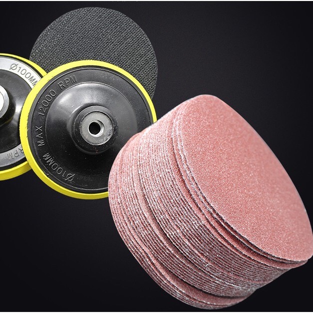 Combo 10 giấy nhám tròn tự dính 100mm