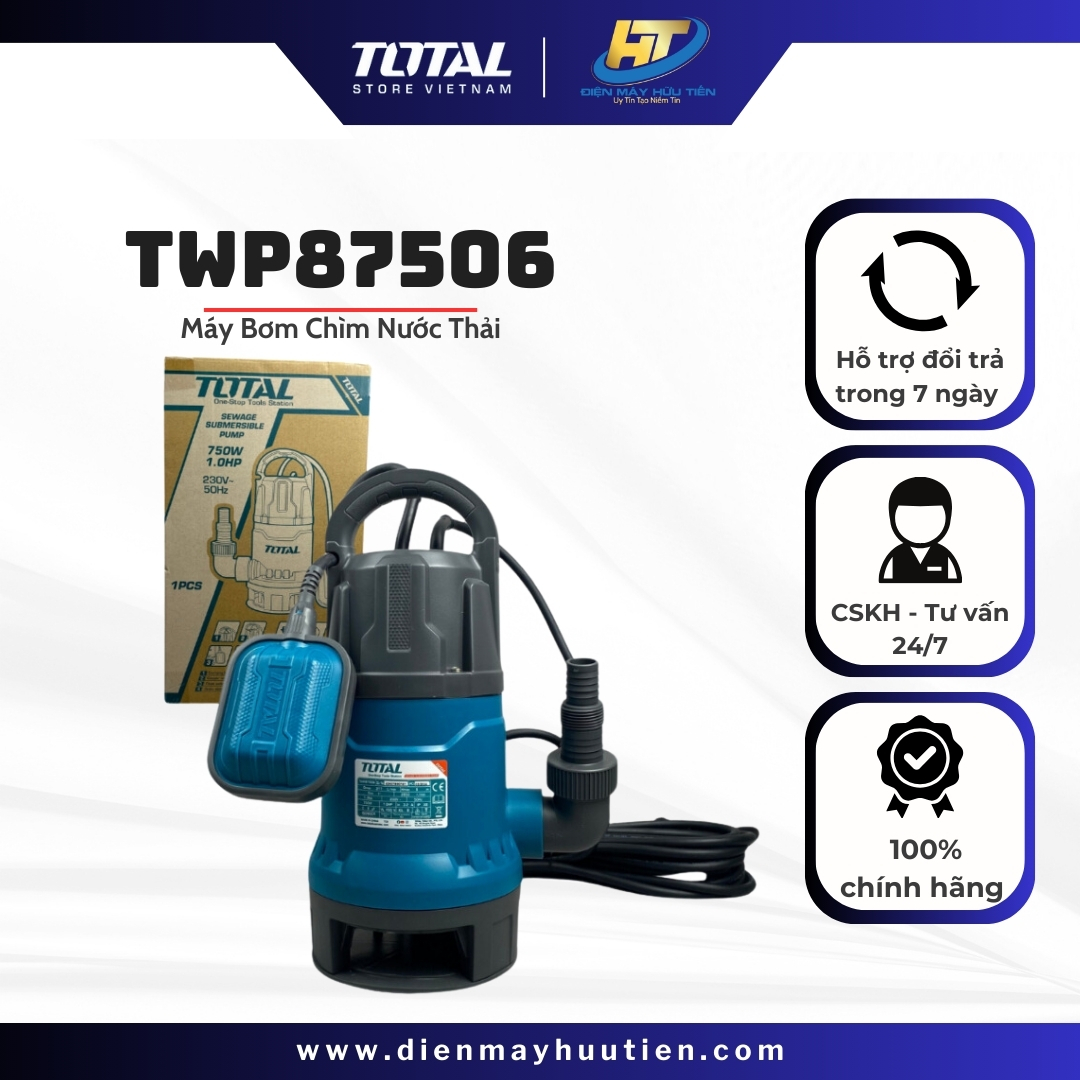 Máy bơm chìm chất thải total twp87506