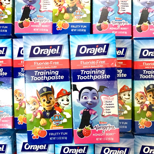 [ĐỦ MÙI] Kem Đánh Răng Cho Trẻ Em Orajel Training Toothpaste