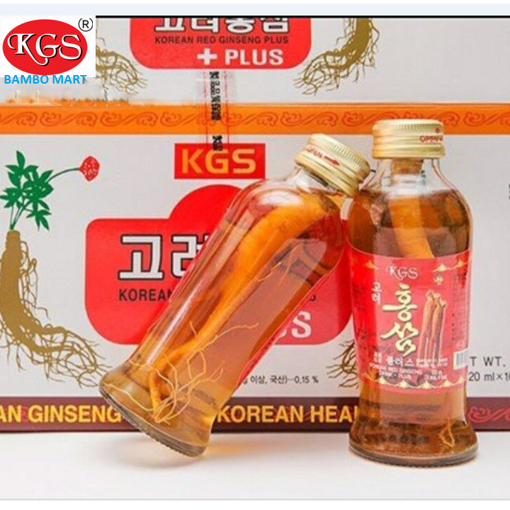 NƯỚC HỒNG SÂM CỦ HÀN QUỐC KGS 10 CHAI