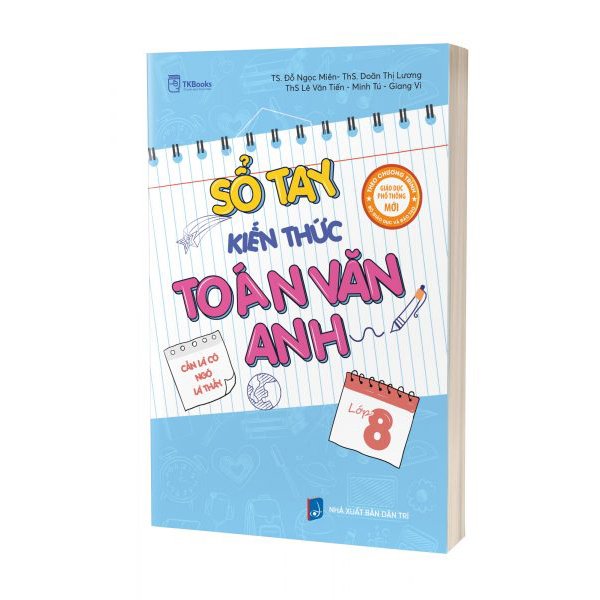Sổ tay kiến thức Toán - Văn - Anh lớp 8