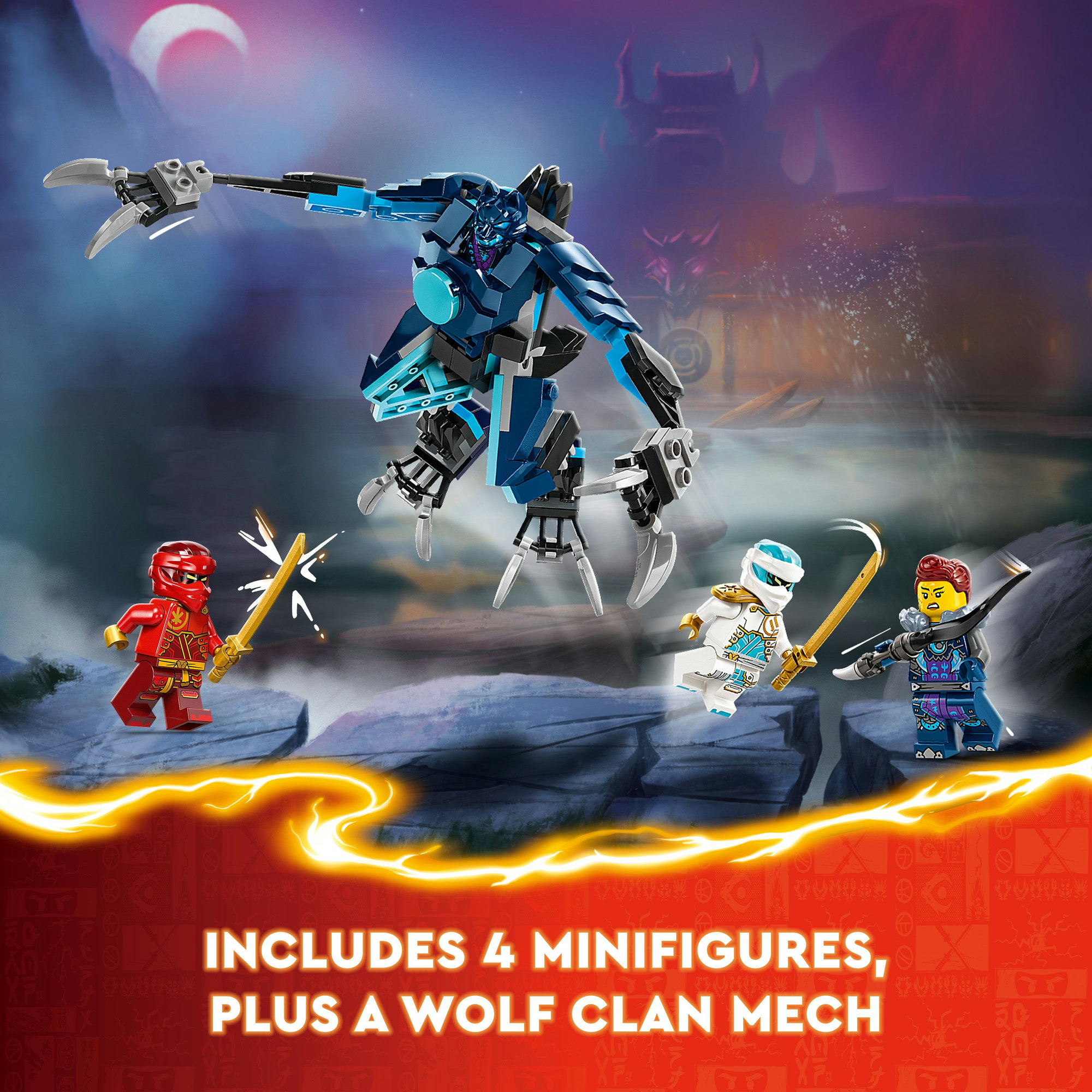 LEGO NINJAGO 71808 Đồ chơi lắp ráp Chiến giáp lửa của Kai (322 chi tiết)
