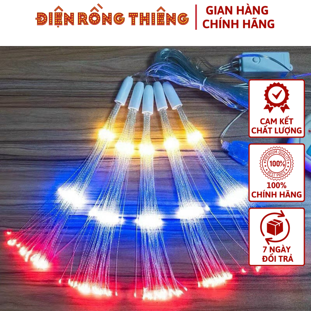 Bộ dây 5 chùm đèn led pháo hoa 2 tầng, 3 tầng, 4 tầng