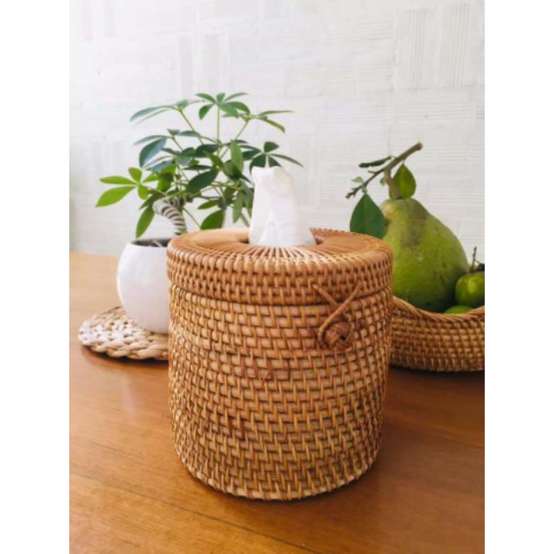 Hộp Khăn Giấy Bằng Mây cói các loại