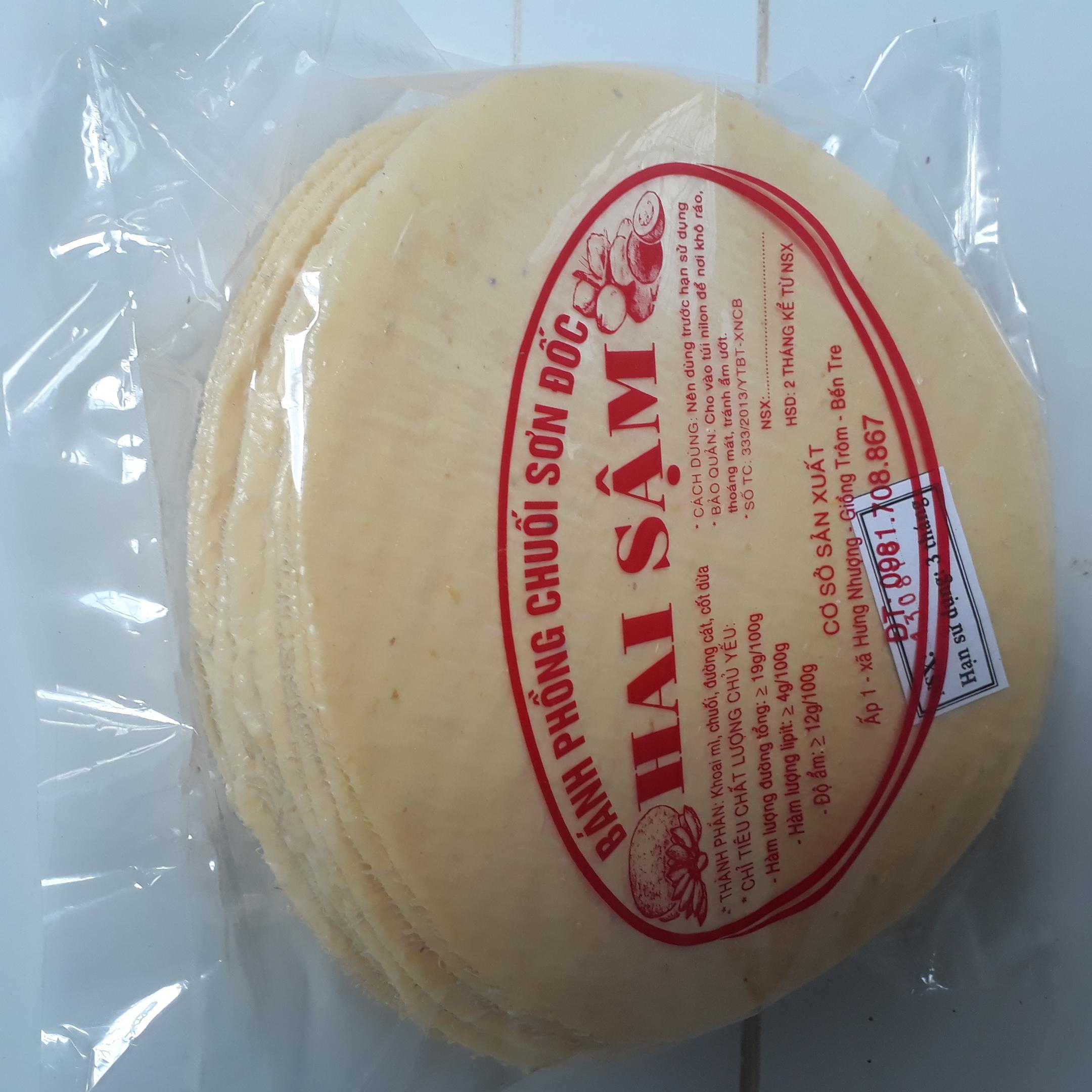 Bánh phồng mì vàng  SƠN ĐỐC  BẾN TRE 30 bánh