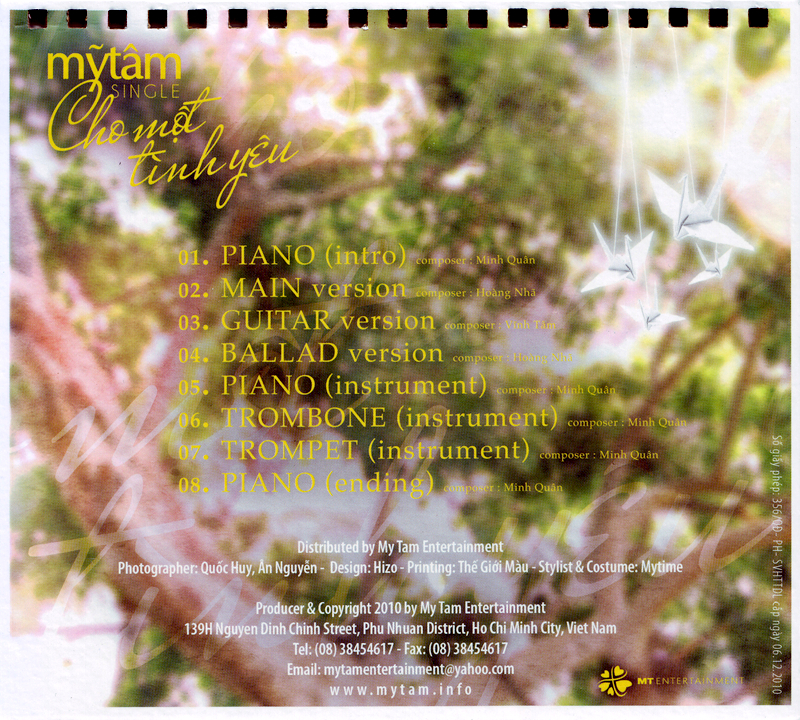 Bộ 7 đĩa cd nhạc Mỹ Tâm 1