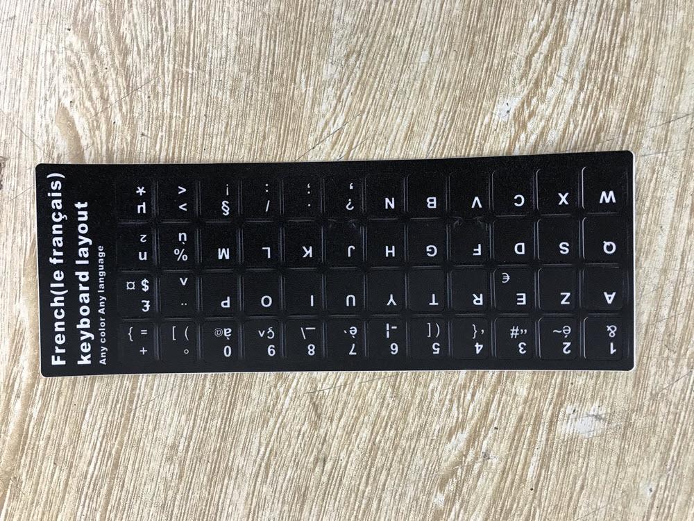 Miếng dán bàn phím tiếng Pháp (French Keyboard Sticker)