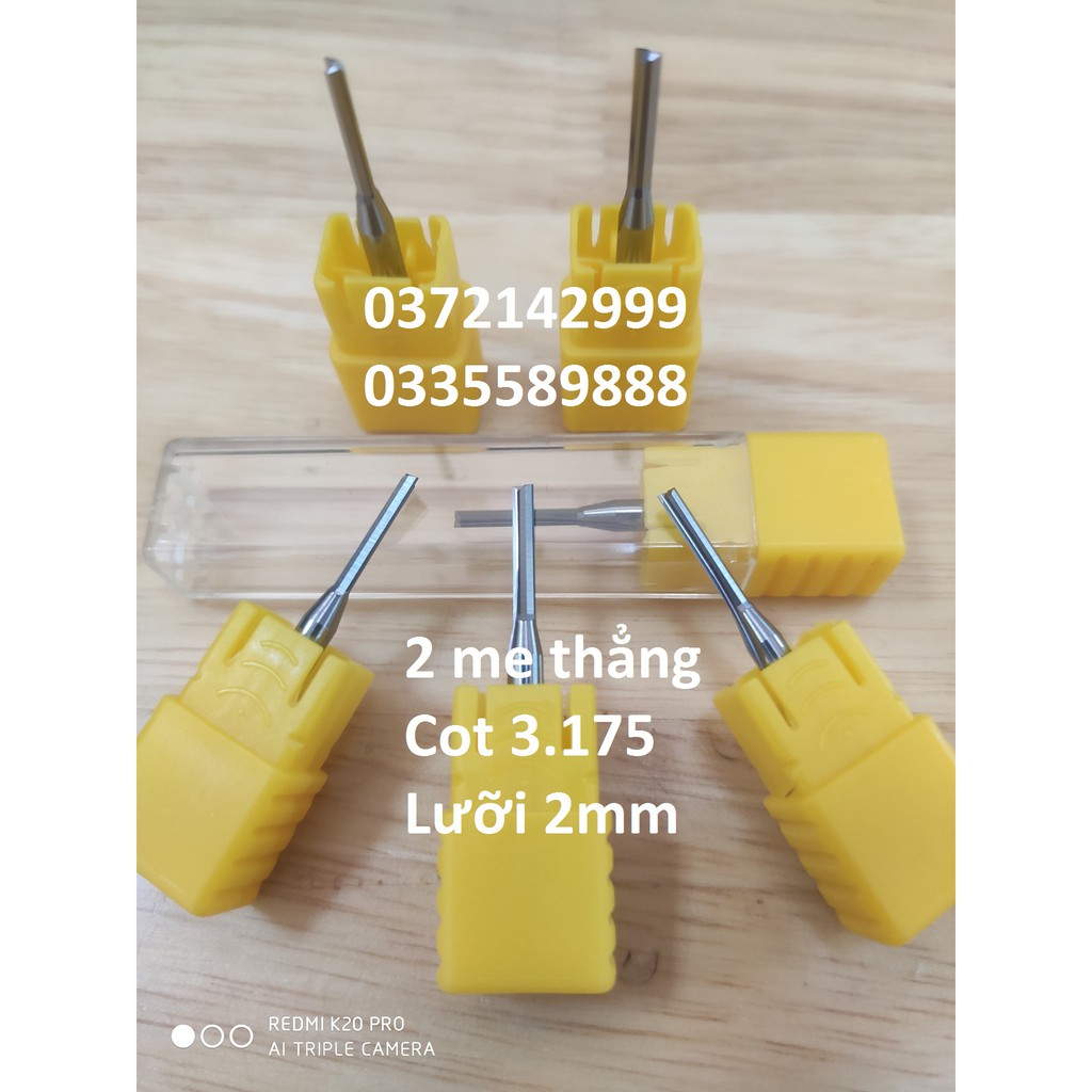 Mũi cnc cắt alu gương 3.175 lưỡi 2mm