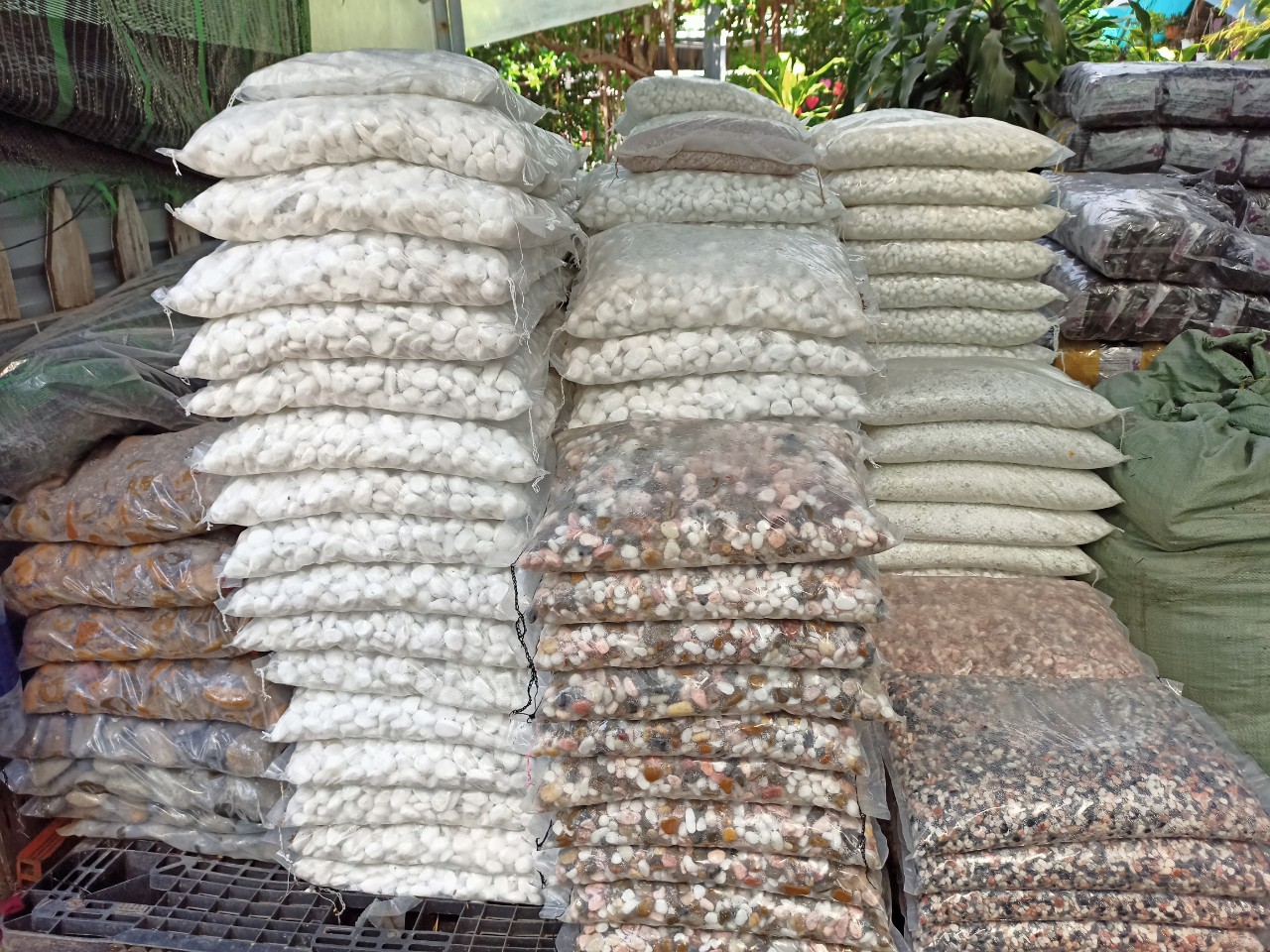 Sỏi màu trang trí tiểu cảnh, chậu cây 500gr