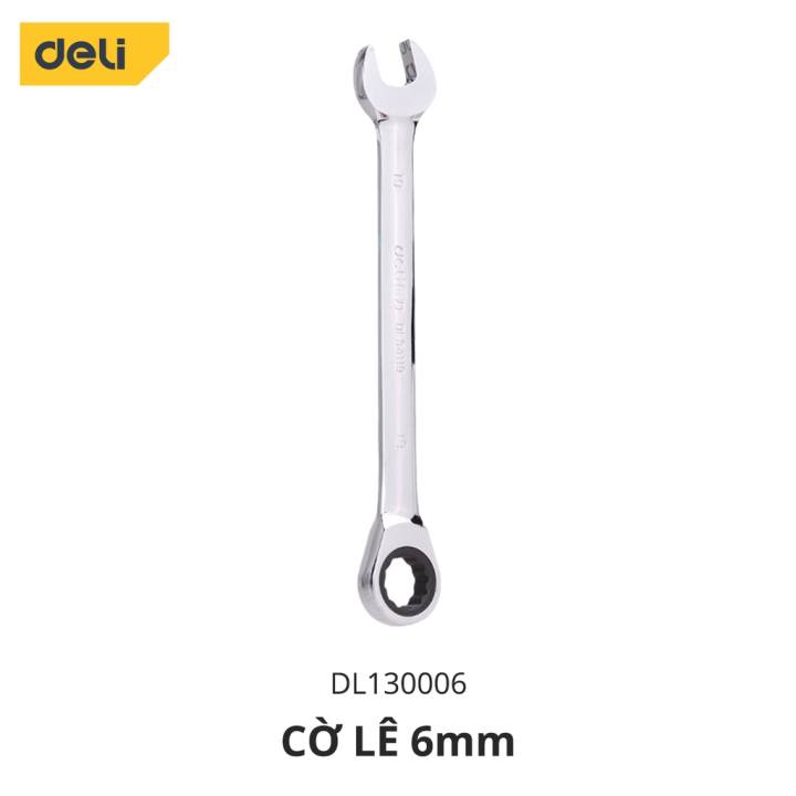 Cờ Lê Hai Đầu Đa Năng Deli Đa Dạng Kích Thước - Chất Liệu Cao Cấp Chống Mòn, Gỉ Sử Dụng Lâu Dài - DL130018 - Hình ảnh 8