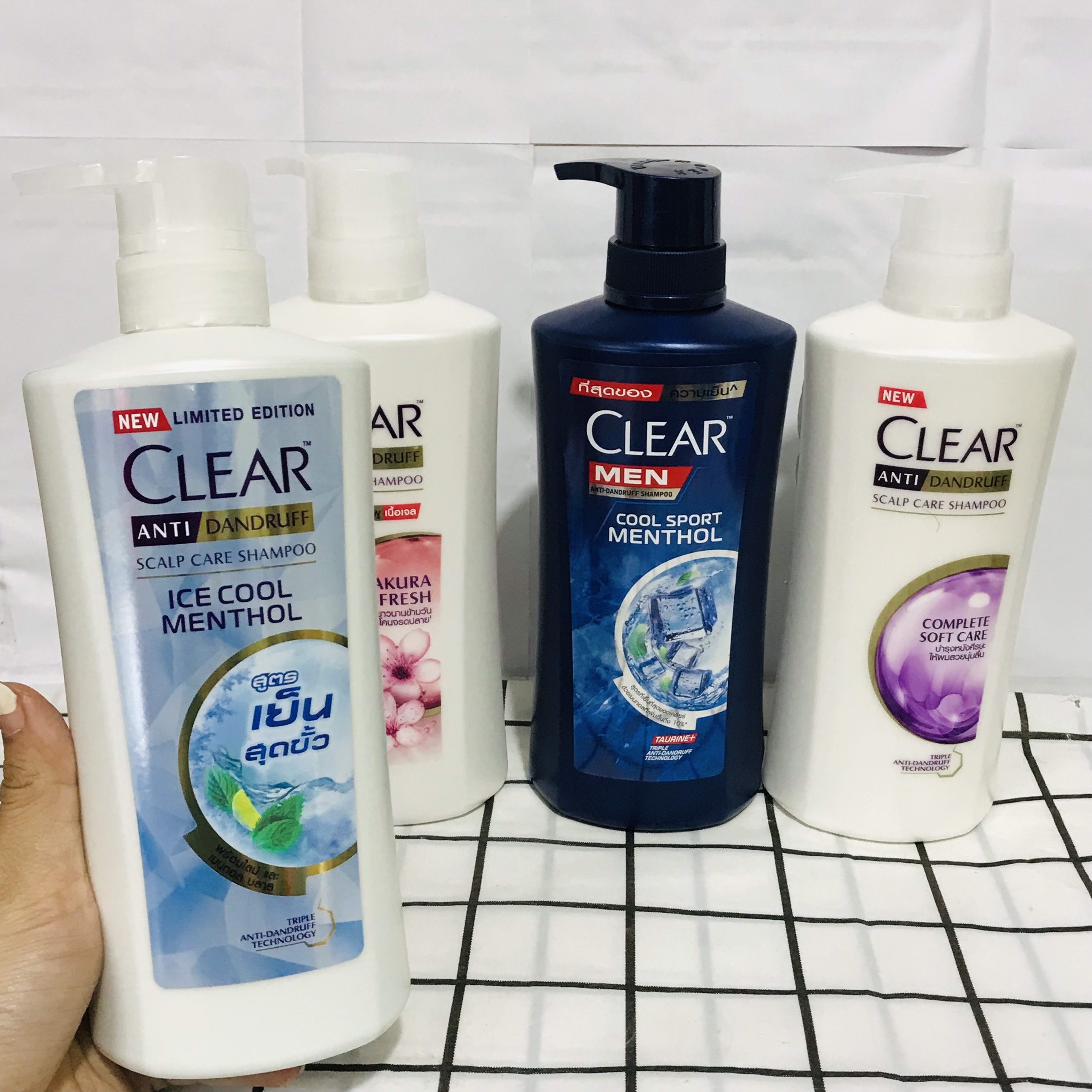 (Mẫu Mới) Dầu gội CLEAR cao cấp 400ml-450ml -Thái Lan