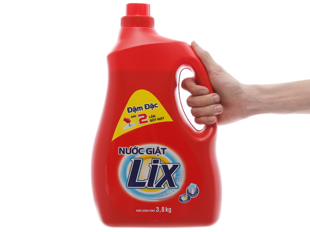 Nước giặt Lix đậm đặc chai 3.6 lít