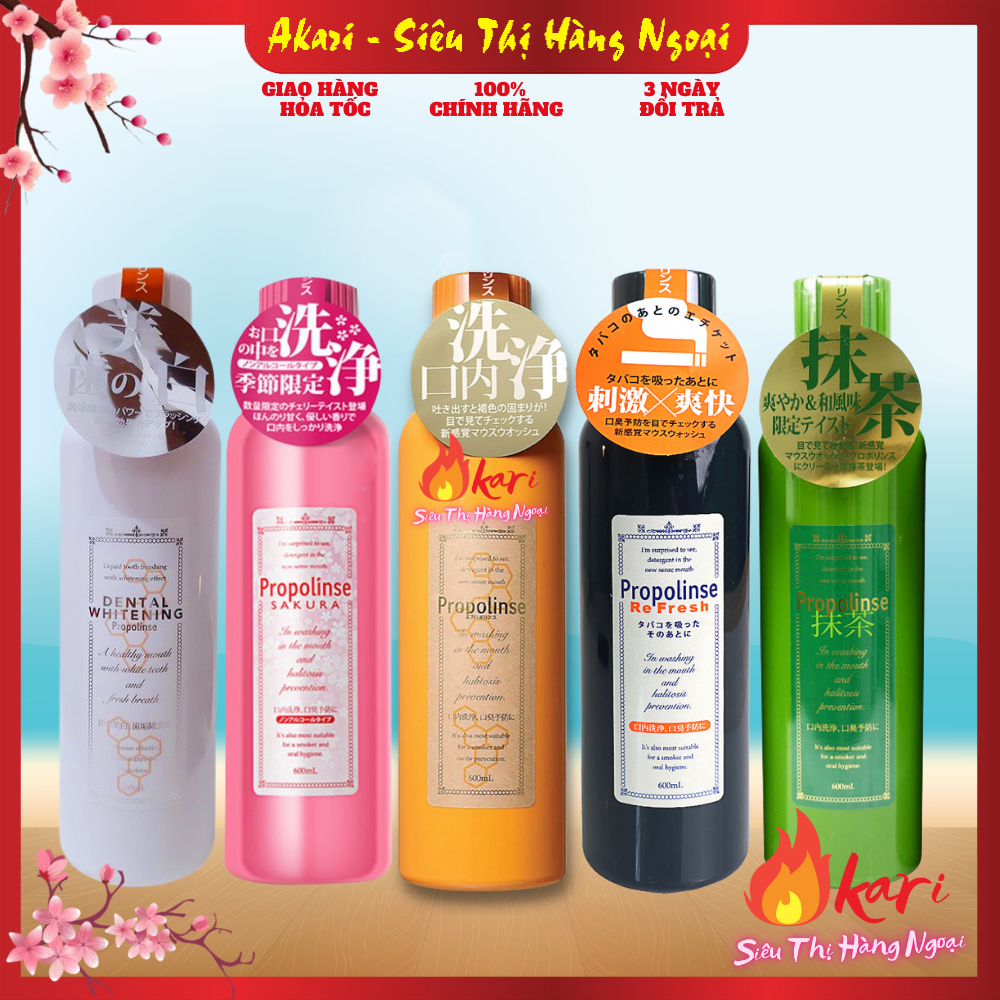 Nước Súc Miệng PROPOLISE Nội Địa Nhật Bản (Nhiều loại) 600ml