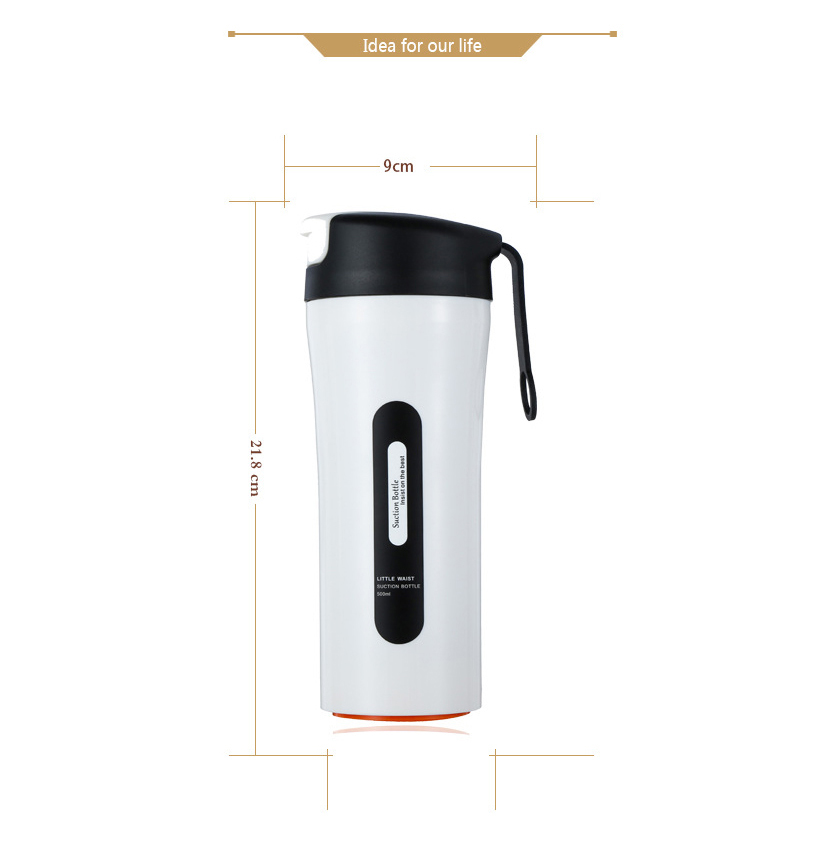 Bình uống nước, ly chống đổ ngã inox 350ml