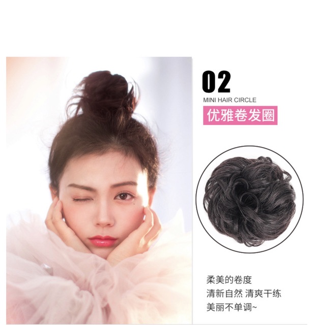 [ Tóc Thật ] Búi Cột Xoăn 100% Tóc Thật ❤️❤️ Tóc Thật Cao Cấp