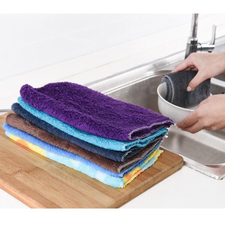 Khăn Lau Bếp Đa Năng Nhiều Màu 25x25cm