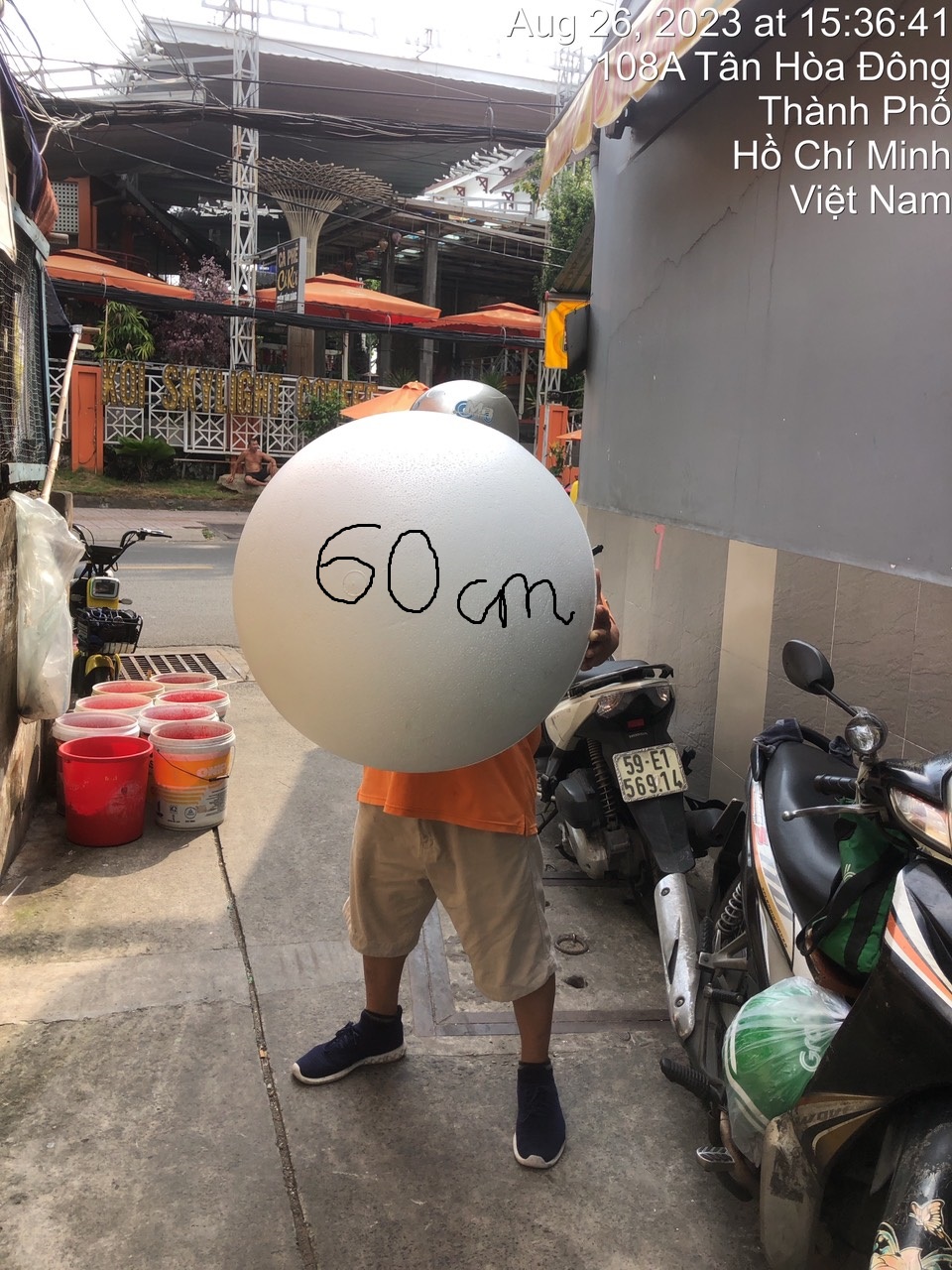 Quả Cầu Xốp Đường Kính 20cm
