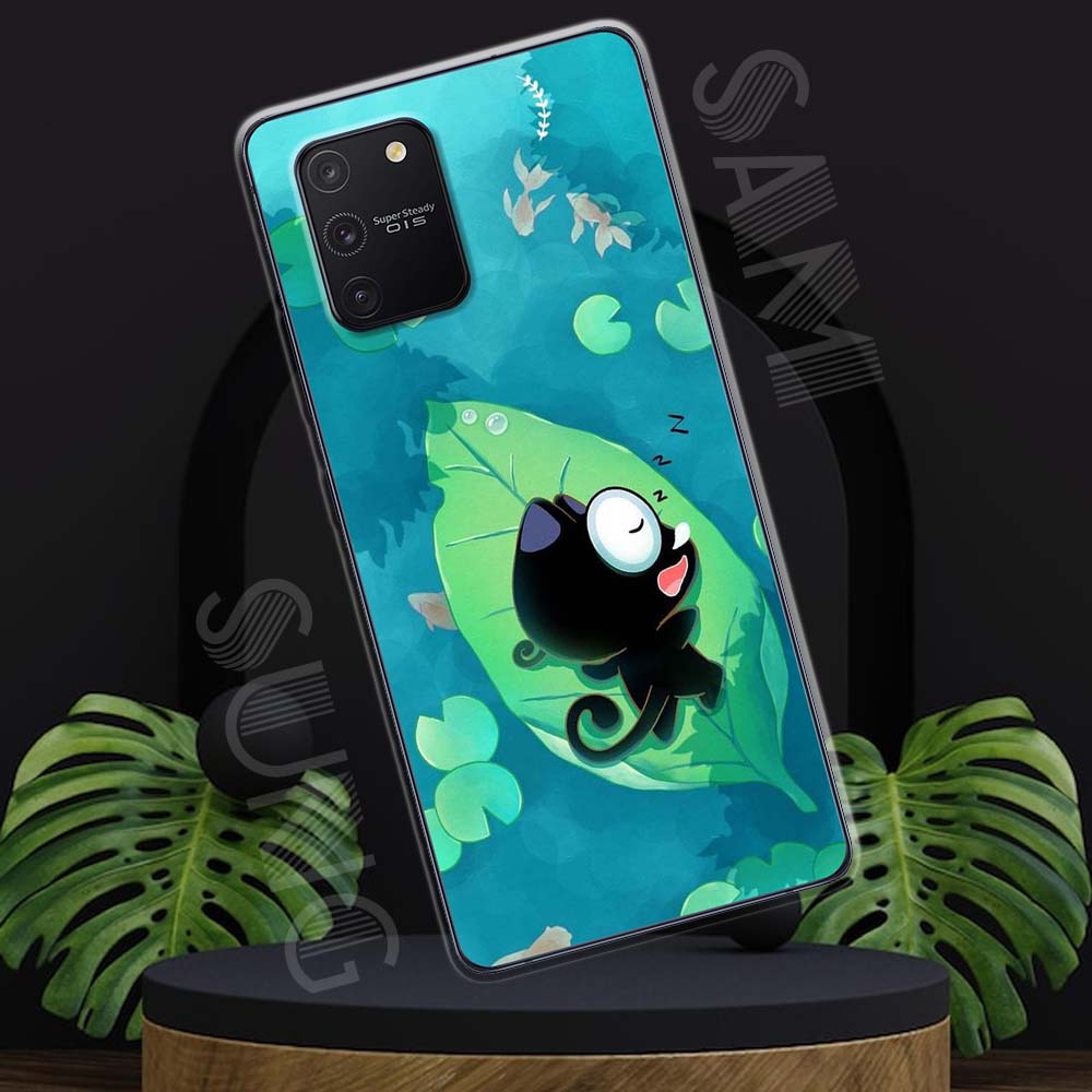 Ốp lưng Samsung S10 Lite mẫu BST Mèo lười TPU