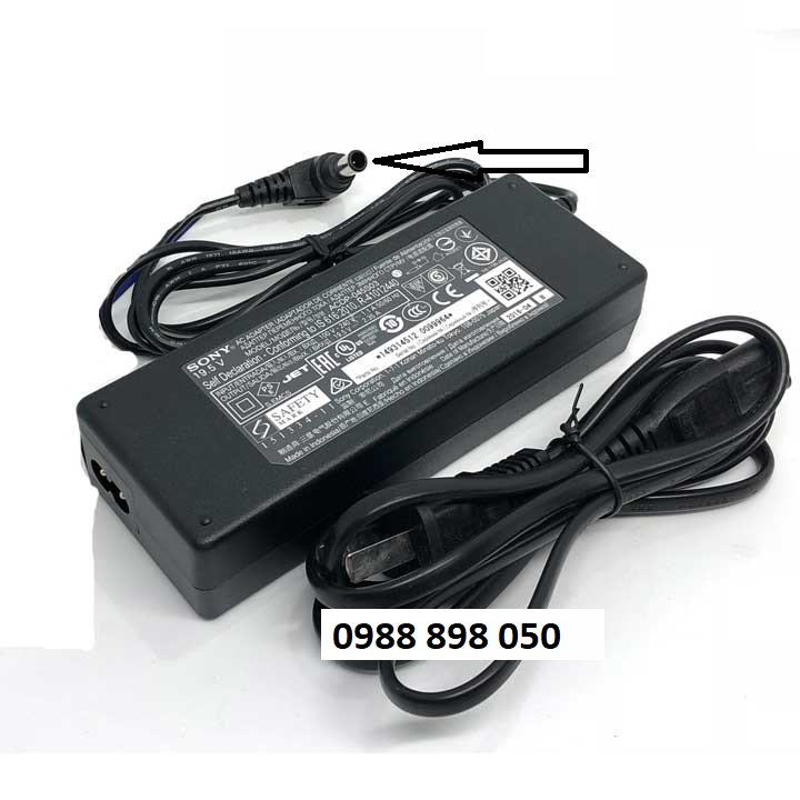 Dây nguồn bộ đổi nguồn sony 19.5v3.05a chính hãng mới của sony acdp-060s02 / 060s01