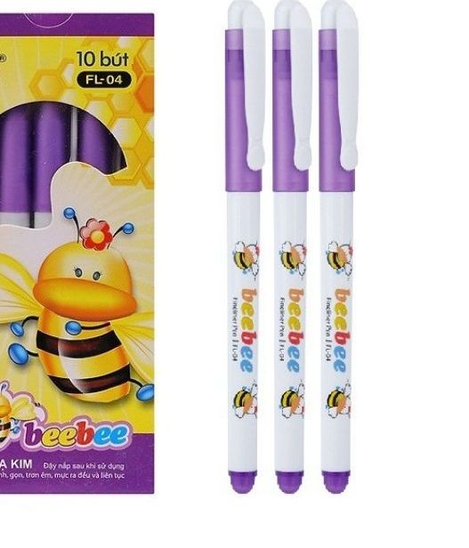 10 cây bút bebe tím.