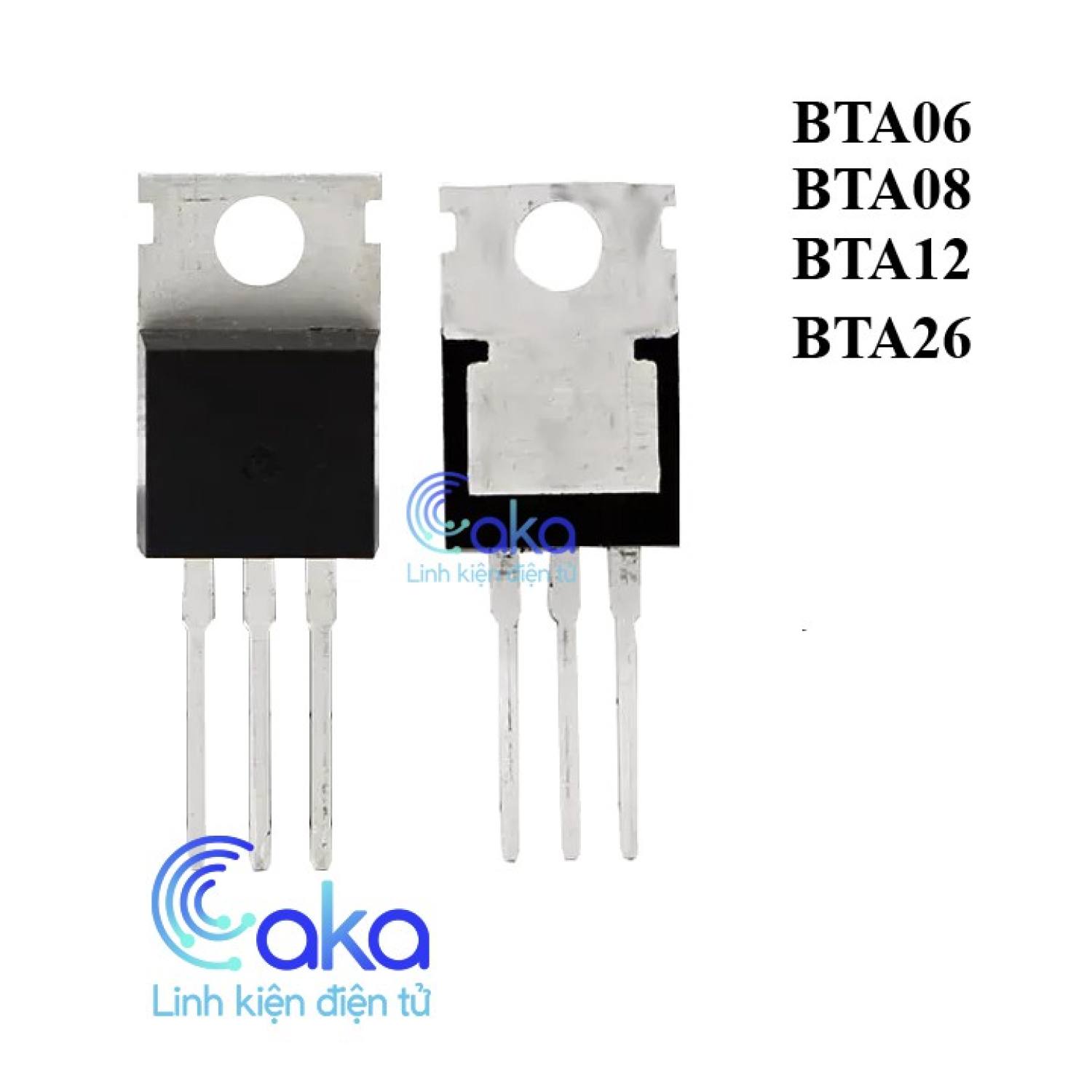 Triac bta06/bta08/bta12/bta16 600v