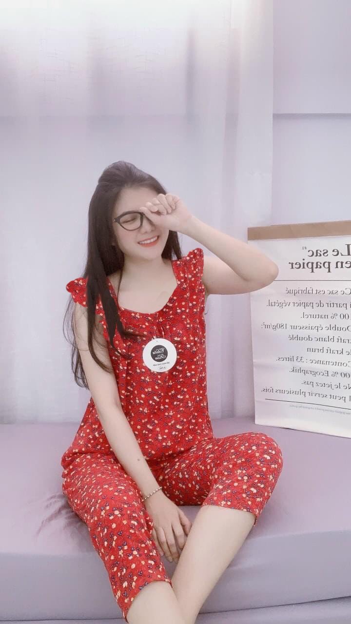 [3 size 46-70KG] Đồ bộ LỤA LỬNG BÔNG NHÍ, ĐÙI BI MỀM MÁT DỄ THƯƠNG thời trang