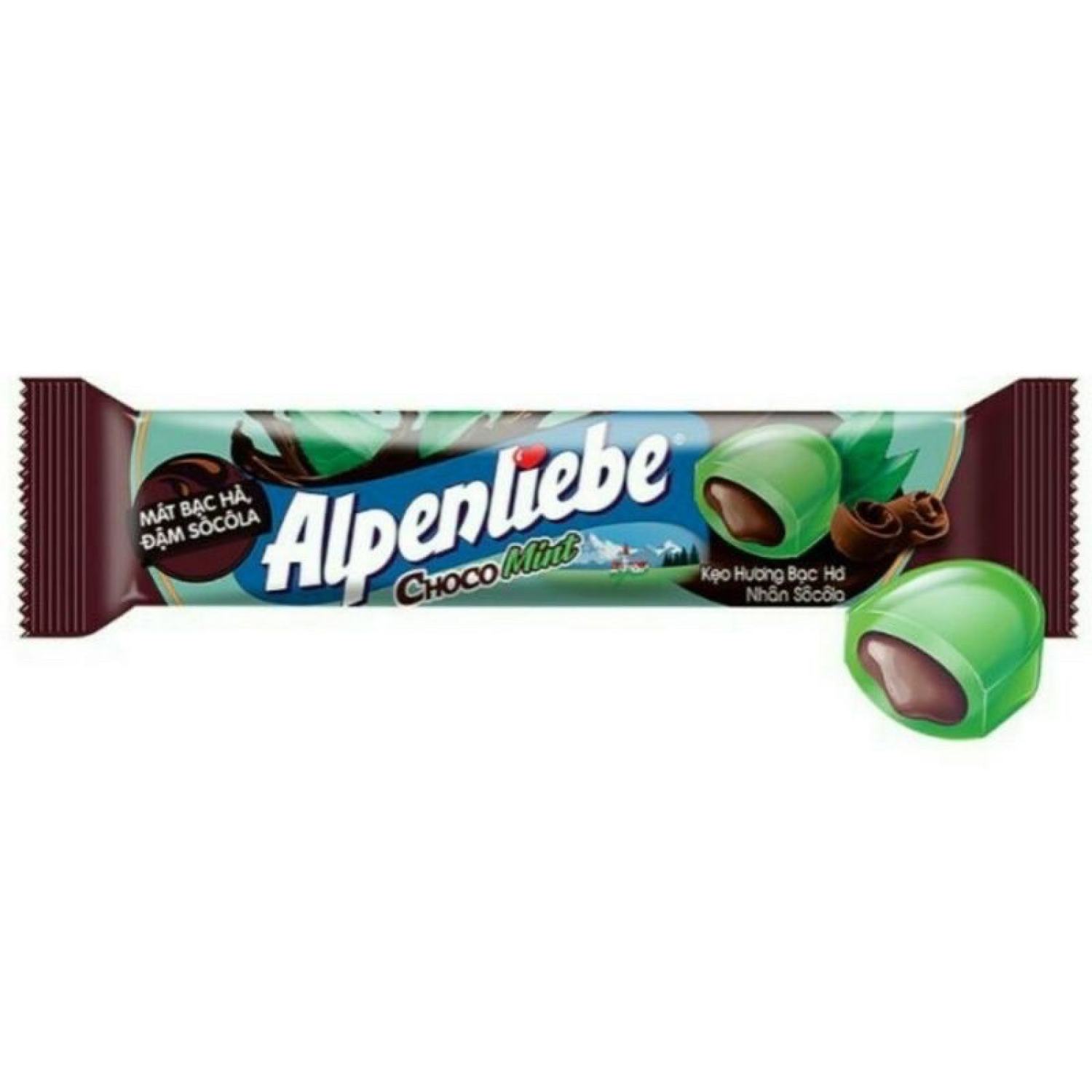 Kẹo Béo Alpenlibe Vị Bạc Hà Nhân Socola