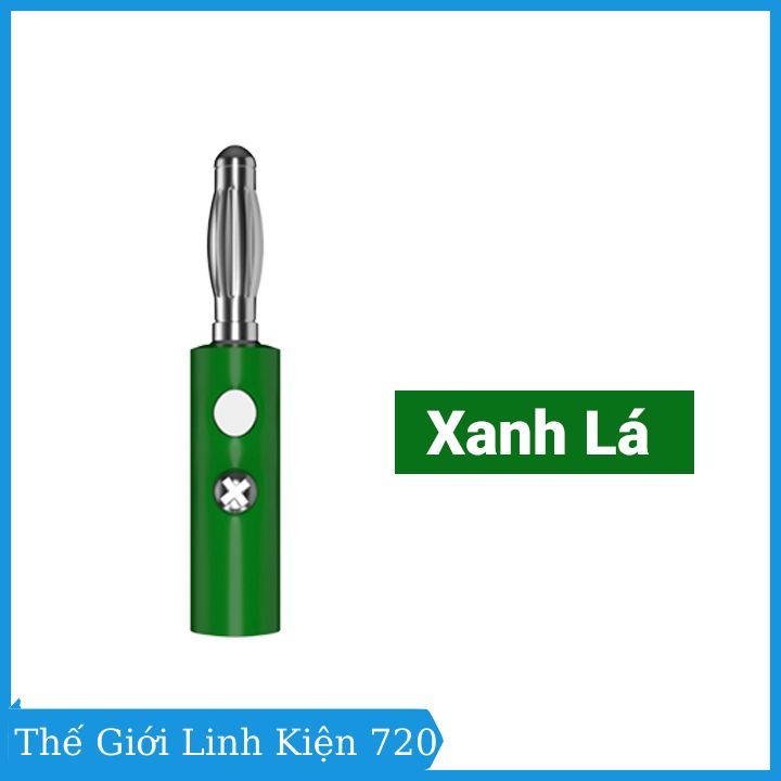 Đầu jack bắp chuối đực 4mm cao cấp nhiều màu