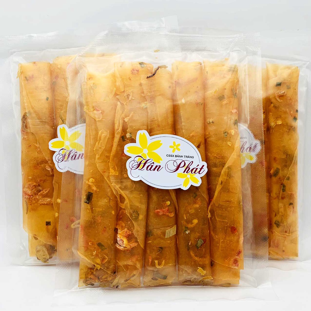 BÁNH TRÁNG DẺO TÔM CUỘN HÀNH PHI 1 TÚI