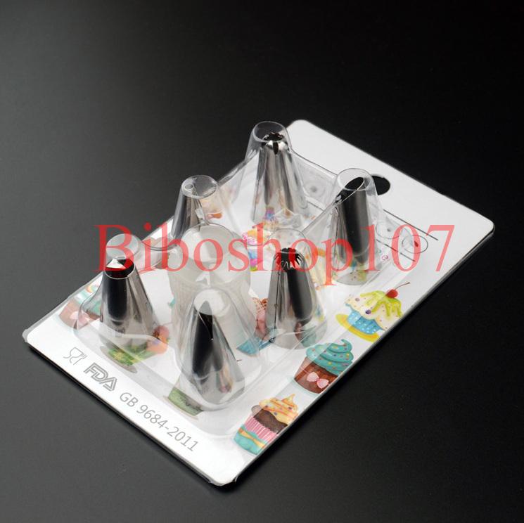 Bộ 6 đui bắt kem cơ bản kèm chốt giữ đui
