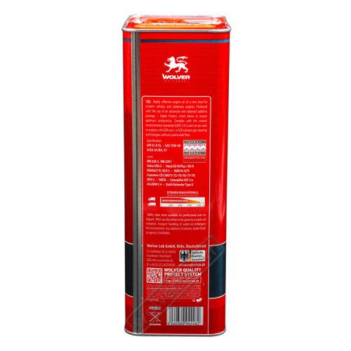 Dầu nhớt xe tải Wolver Turbo Evolution 15W-40 Ci-4 5L