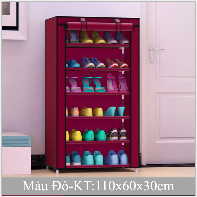[GIỮ GIÀY KHÔNG BỤI BẨN] Kệ giày dép có vải che