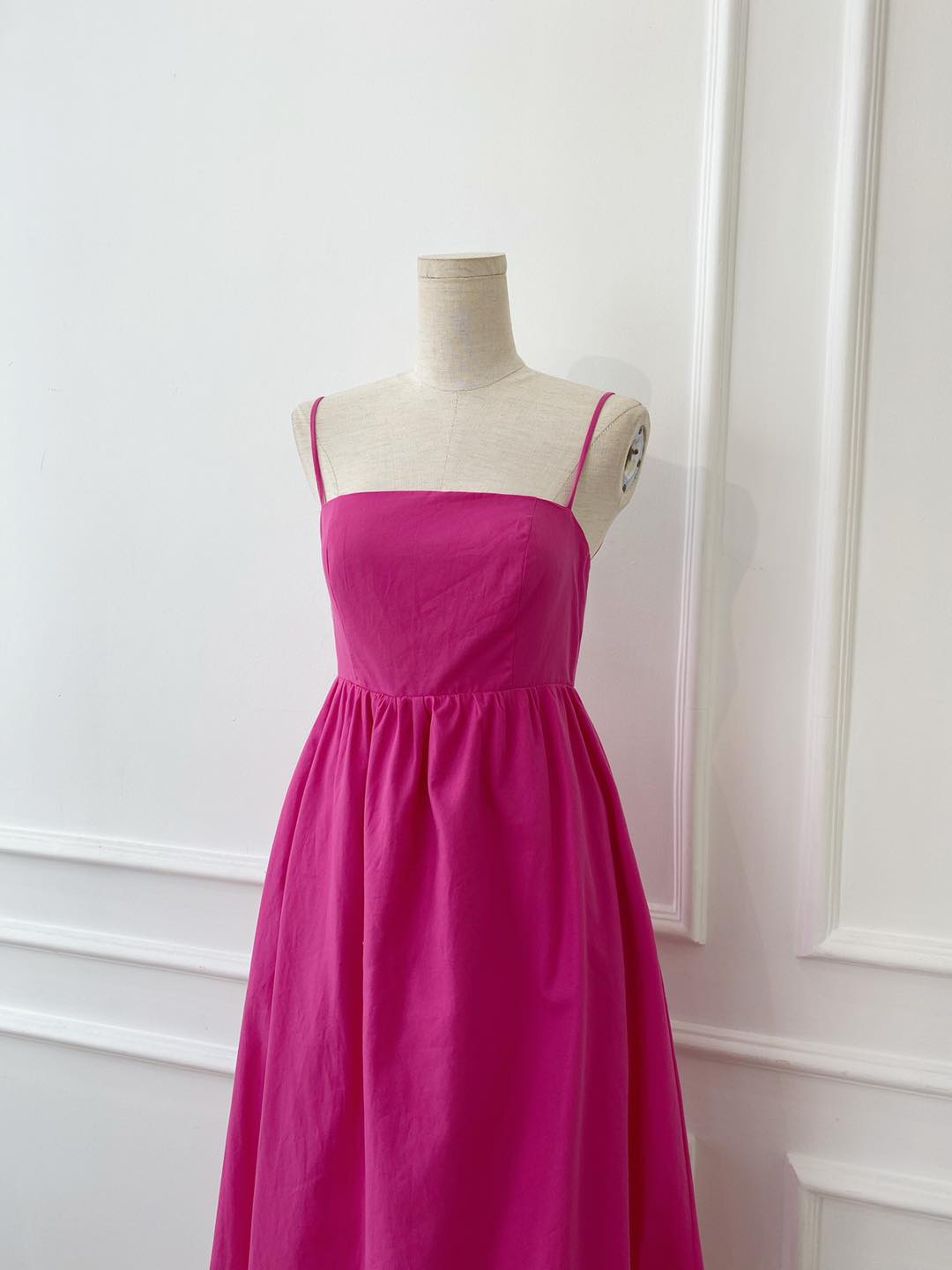 [Ảnh thật] Đầm maxi 2 dây cut out lưng bo thun