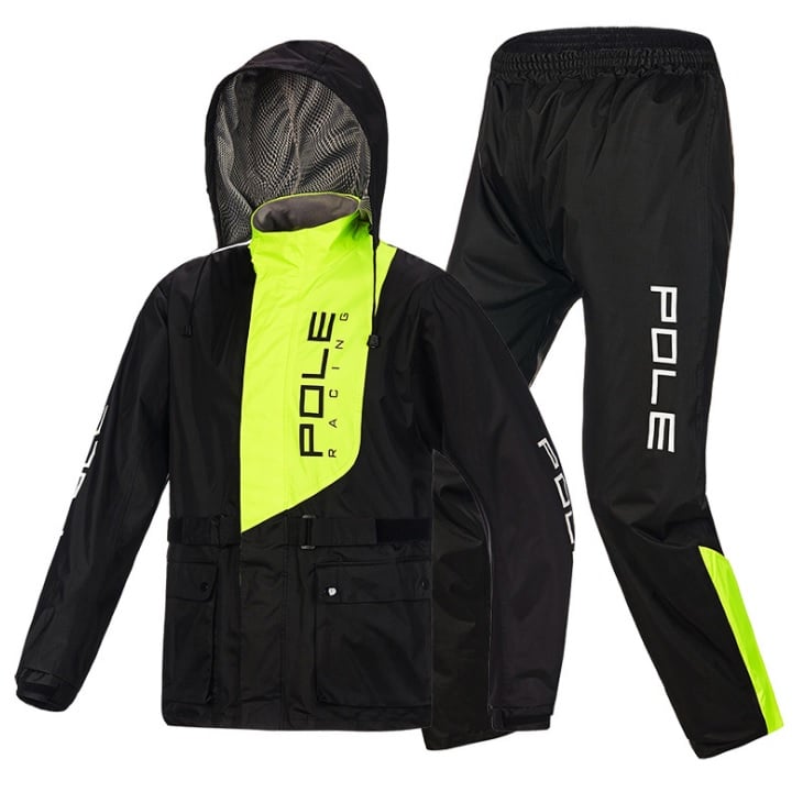 Áo mưa bộ cao cấp Pole Racing Hàn Quốc chống nước tuyệt đối