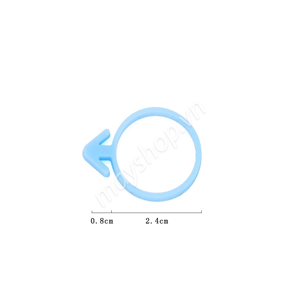 Vòng silicone buộc túi bắt kem