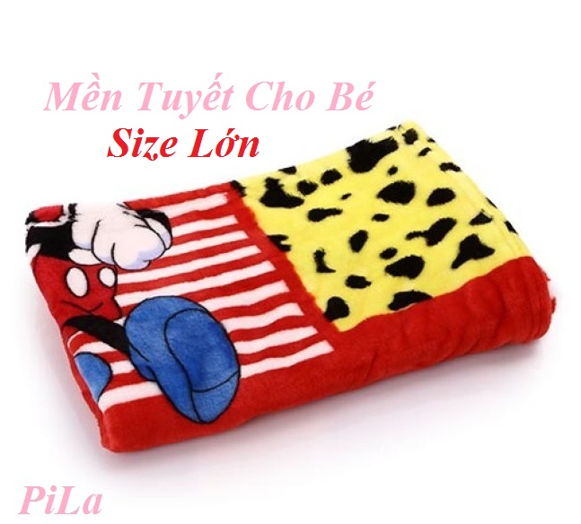 [HCM]Mền Bông Tuyết Size Lỡ Cho Bé Mềm Mại 1M6x1M
