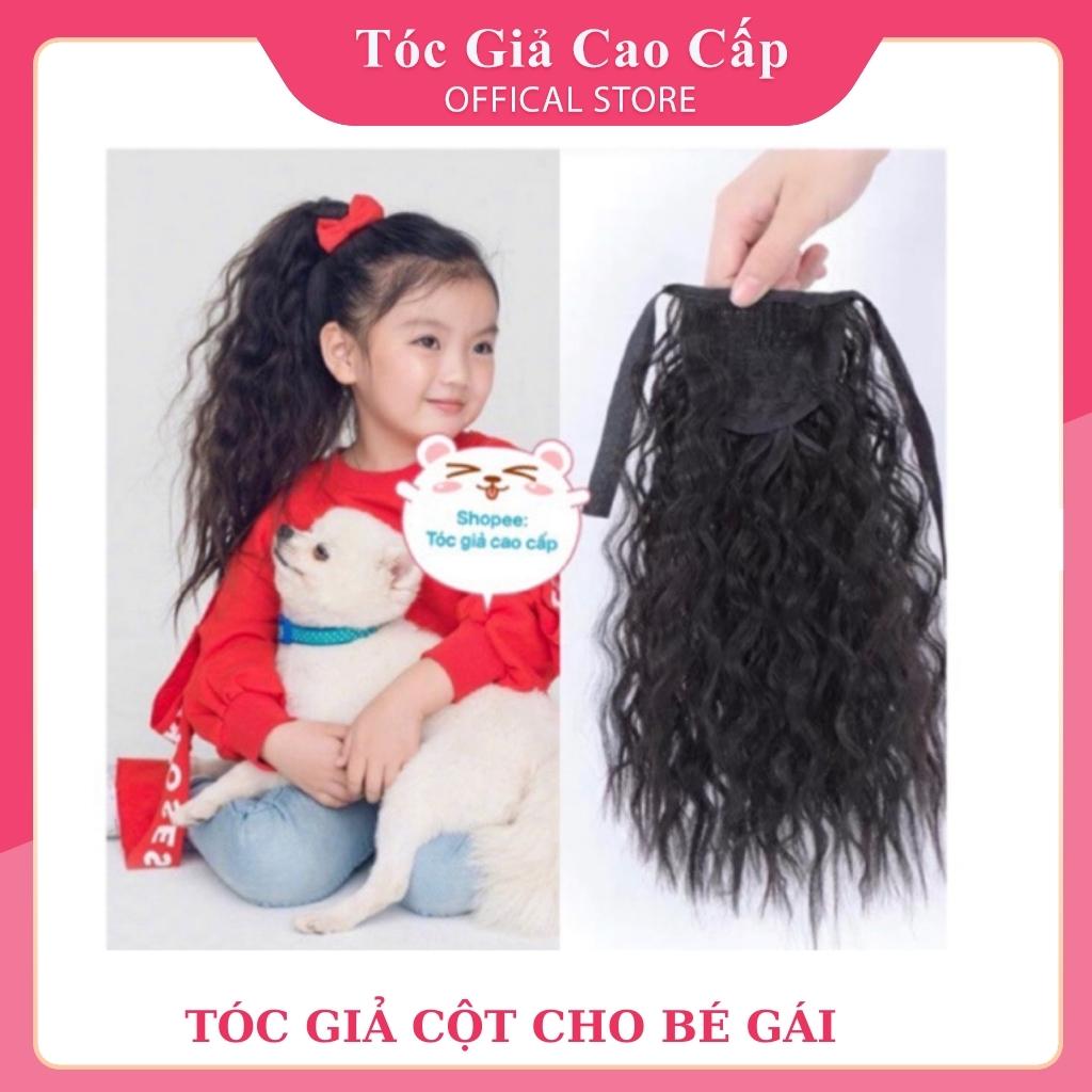 Tóc giả đẹp - Tóc cột xù ngắn dành cho bé gái
