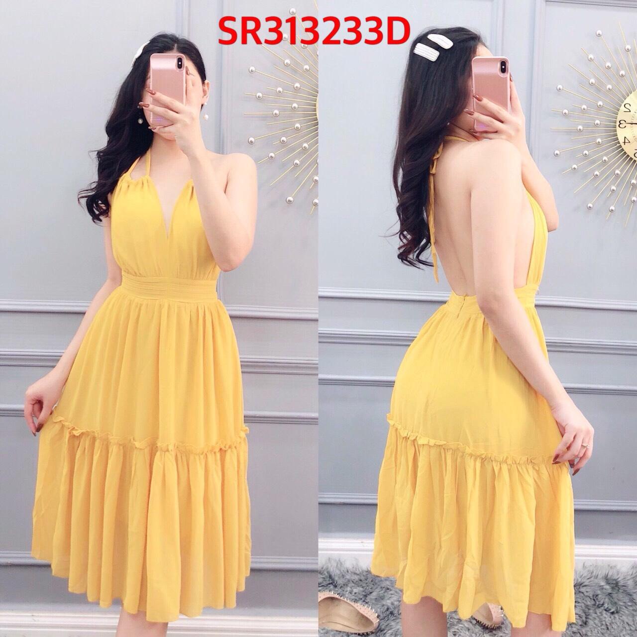 (HÌNH THẬT) ĐẦM VOAN CỘT DÂY HÀNG CHUẨN  X79 HÓT NHẤT 2019