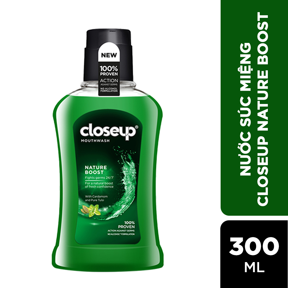 Nước súc miệng CloseUp Nature Boost 300ml